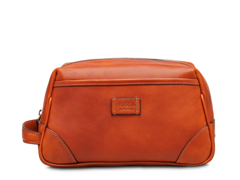 BOSCA 1911 DOLCE ITALIA BIGGIE SHAVE KIT - AMBER