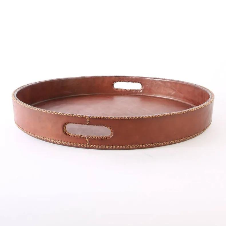 BATI OTTOMAN TRAY - BROWN