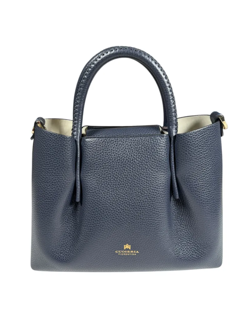 CUOIERIA FIORENTINA CANDY SMALL TOTE - NAVY
