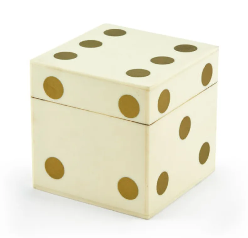 TIZO BONE DICE BOX - GOLD