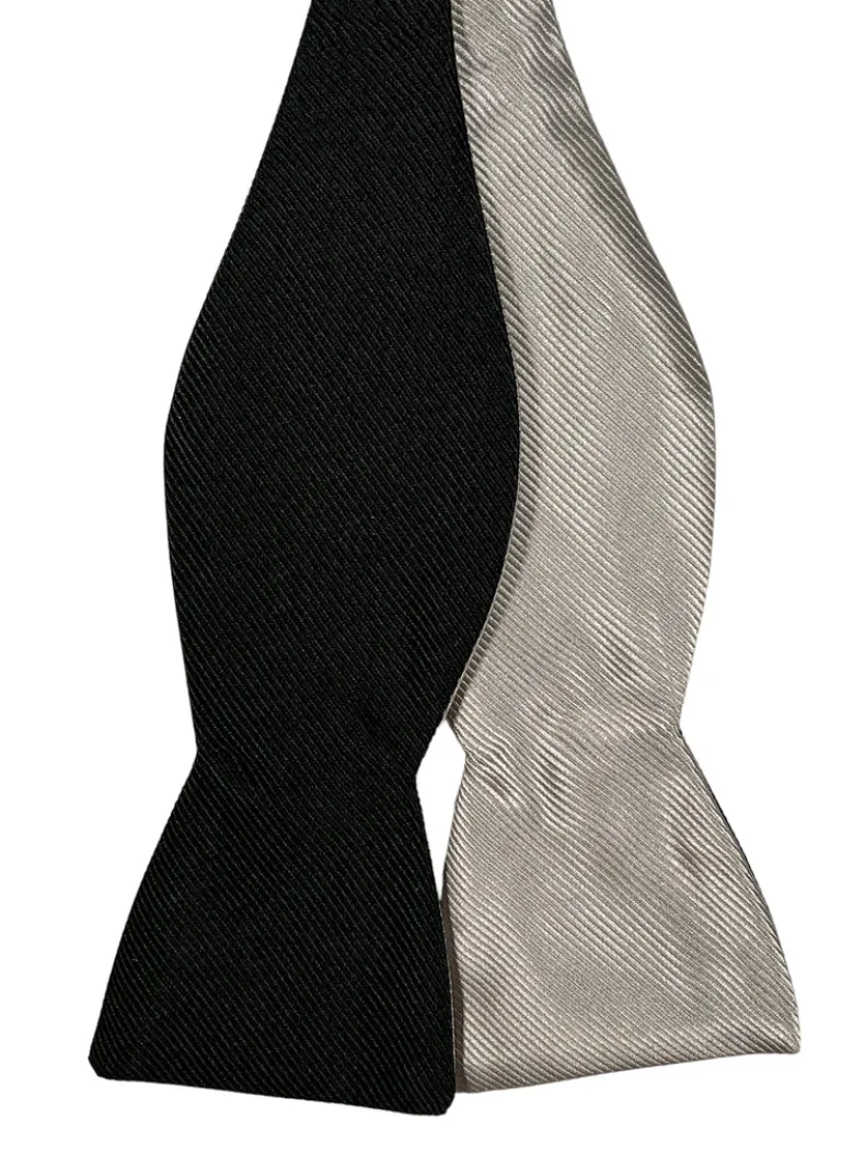 EDWARD ARMAH BOWTIE - BLACK/SILVER