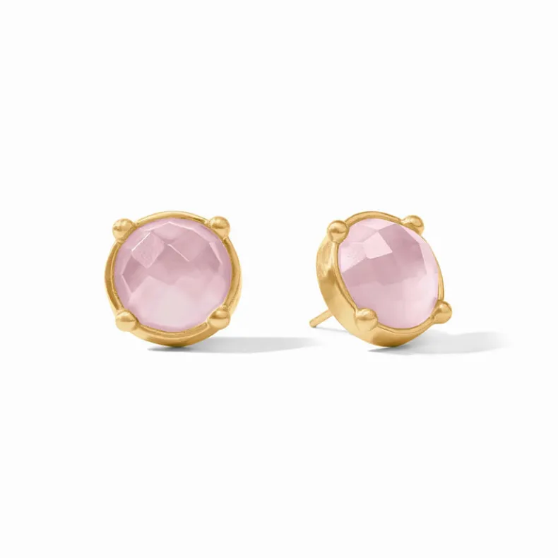 JULIE VOS HONEY STUD EARRING - IRIDESCENT ROSE