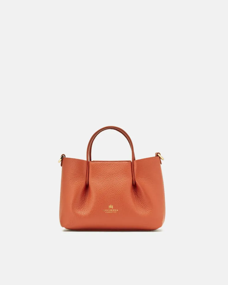 CUOIERIA FIORENTINA CANDY MINI TOTE - PAPAYA