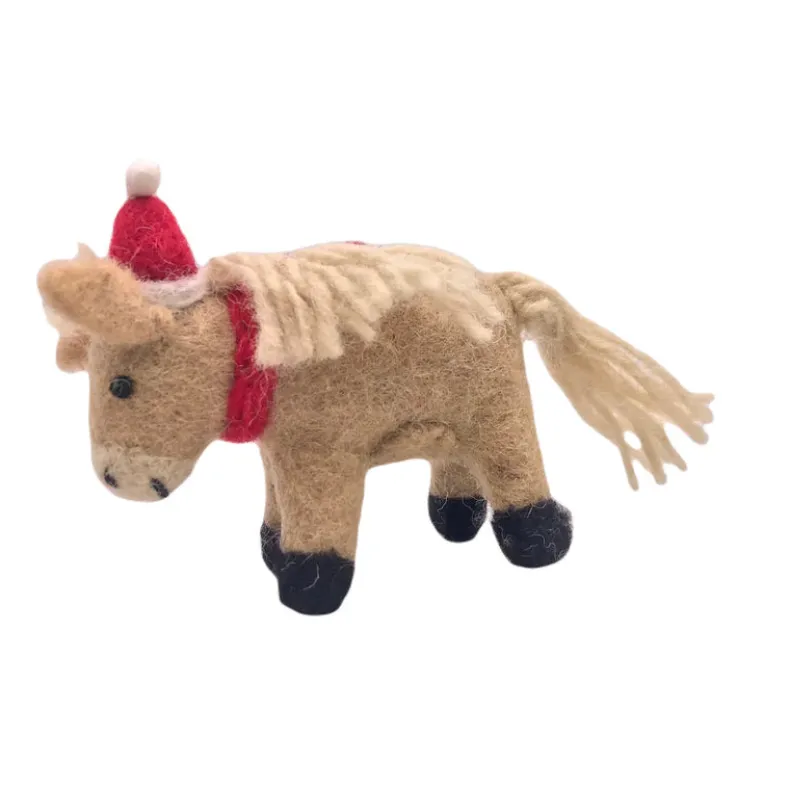 AMICA FELT SHETLAND PONY WITH HAT & SCARF