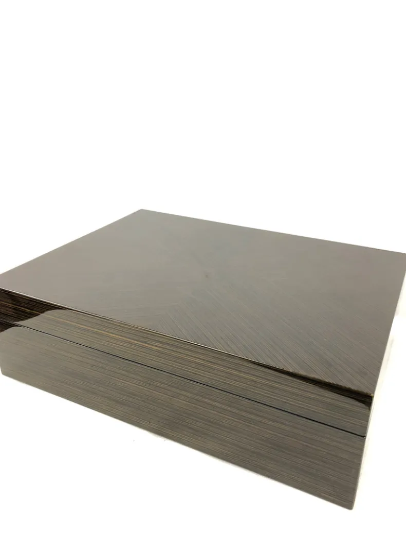 TIZO DECORATIVE BOX - EBONY GEOMETRIC
