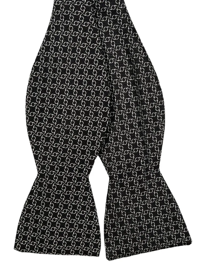 EDWARD ARMAH BOWTIE - BLACK PINWHEELS