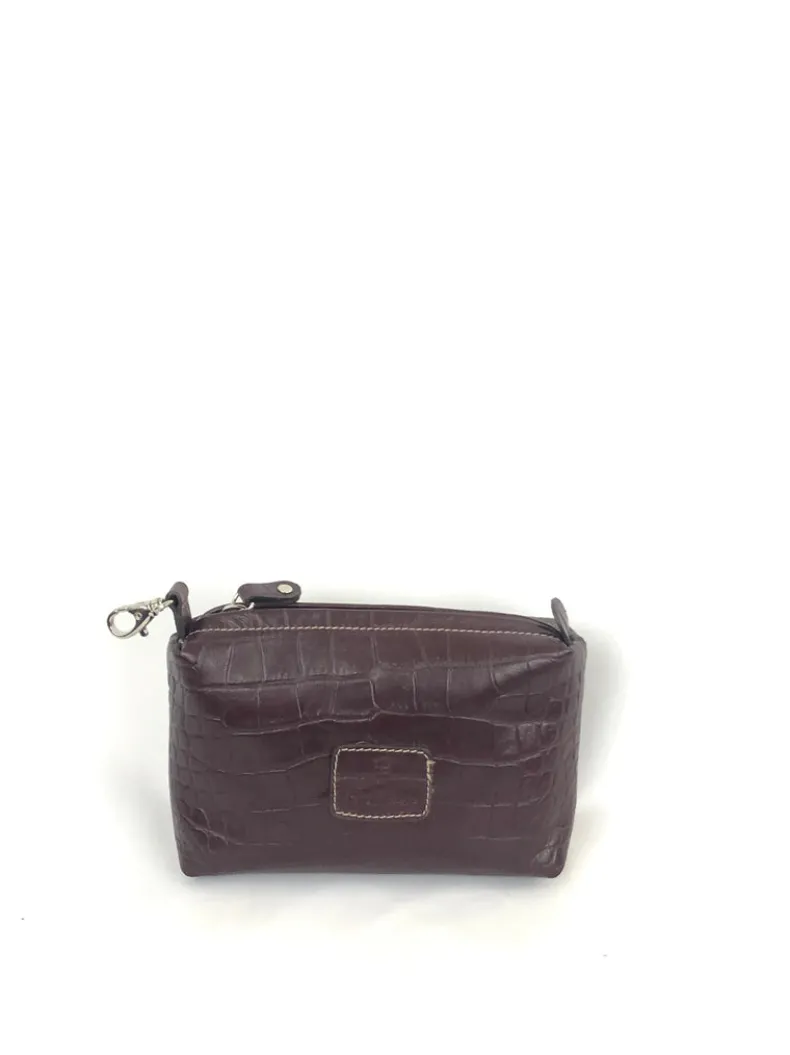 CALABRESE 1924 EMBOSSED LEATHER SMALL BAG - 2 COLOR OPTIONS