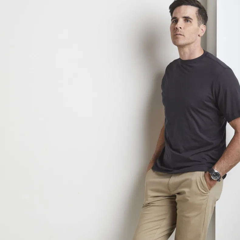 LEFT COAST TEE MEN'S LUXURY SHORT SLEEVE T-SHIRT - BLACK