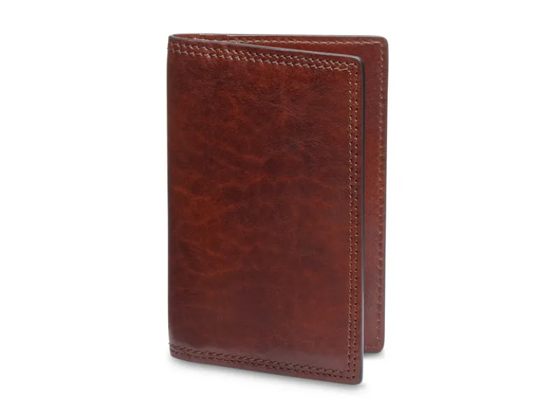 BOSCA 1911 ITALIA DOLCE CALLING CARD CASE - DARK BROWN