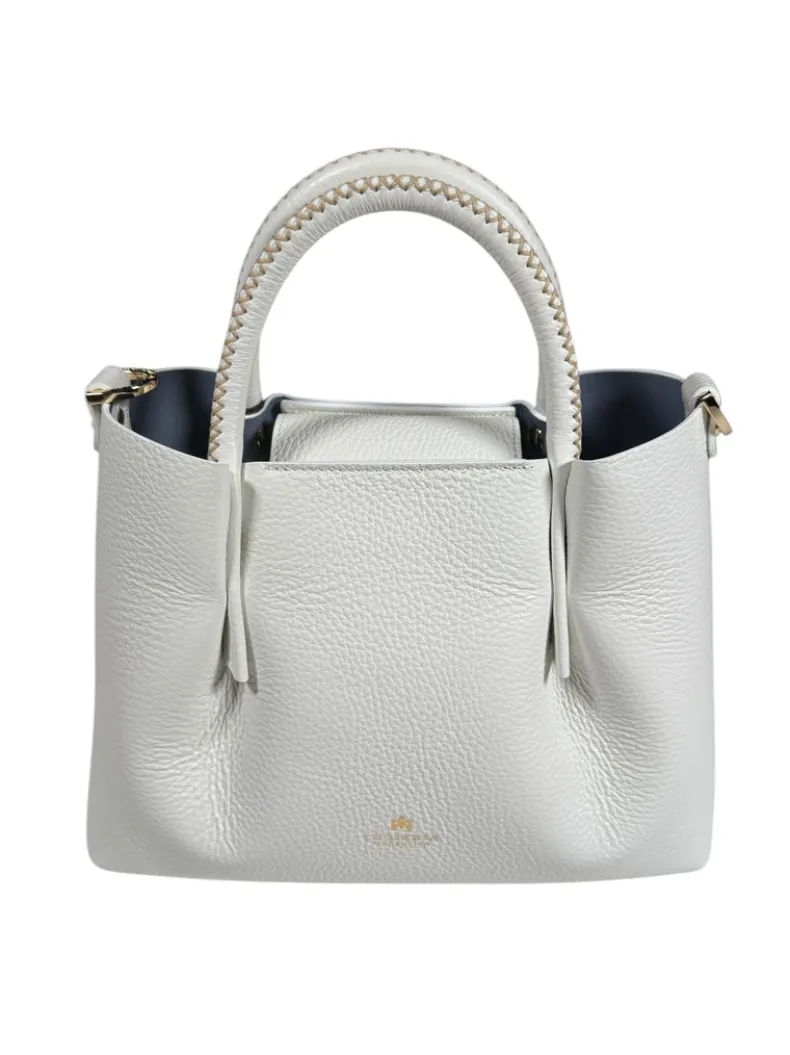 CUOIERIA FIORENTINA CANDY SMALL TOTE - BIANCO