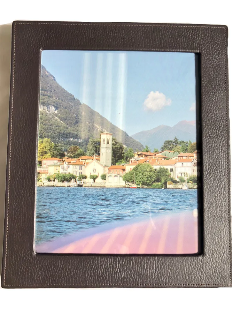 RAIKA LEATHER 8x10 FRAME - BROWN