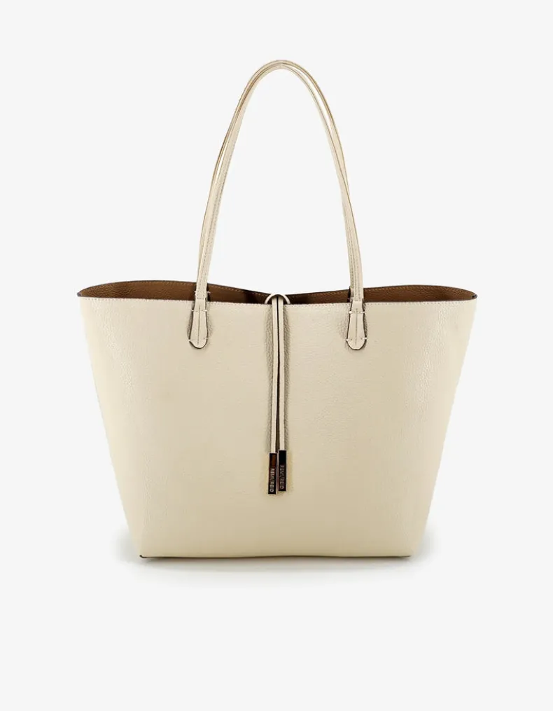 REMI/REID DEPARTURE REVERSIBLE TOTE BAG - CREAM/TAUPE