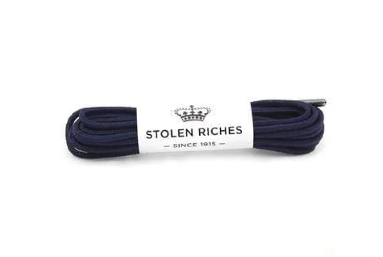 STOLEN RICHES MISSION BLUE BOOT LACES