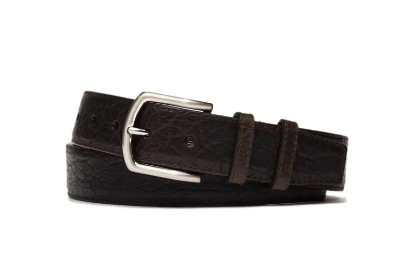 W.KLEINGBERG AMERICAN BISON BELT - CHOCOLATE