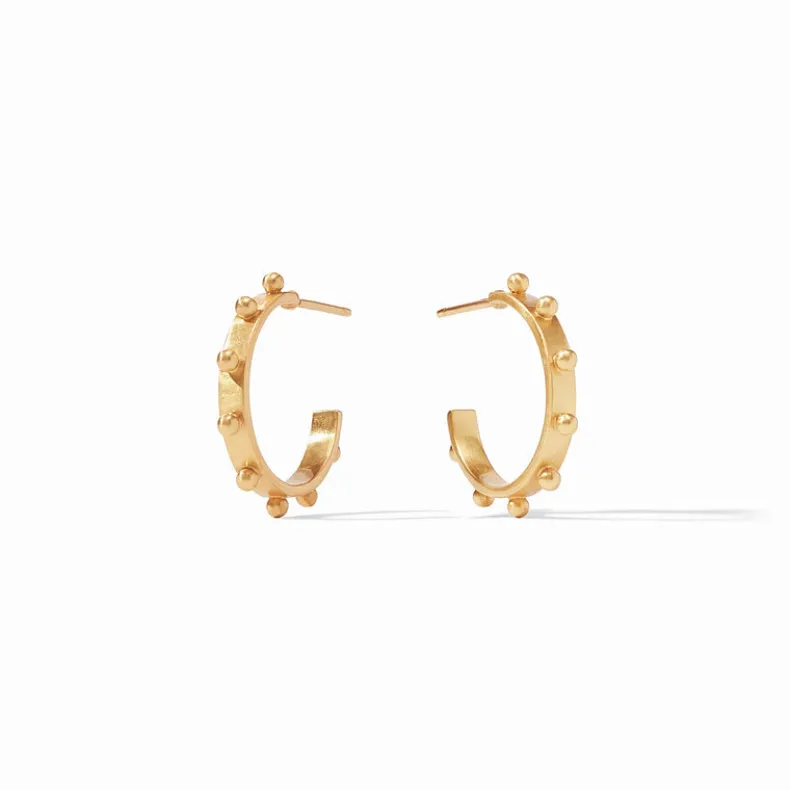 JULIE VOS SOHO HOOP EARRING - GOLD - SMALL