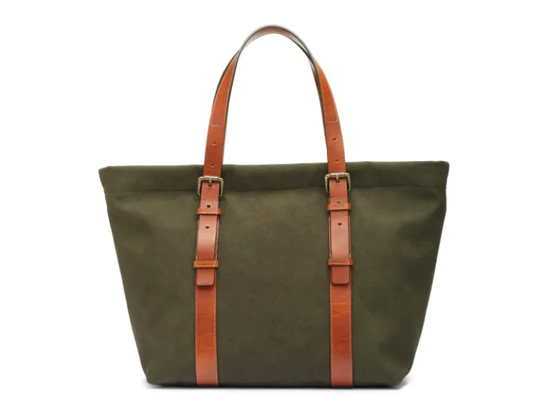 BOSCA 1911 EMMA CARRY-ALL TOTE - OLIVE