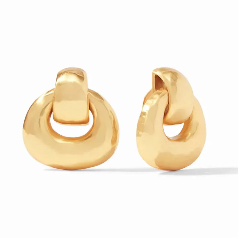 JULIE VOS AVALON DOORKNOCKER CLIP EARRING