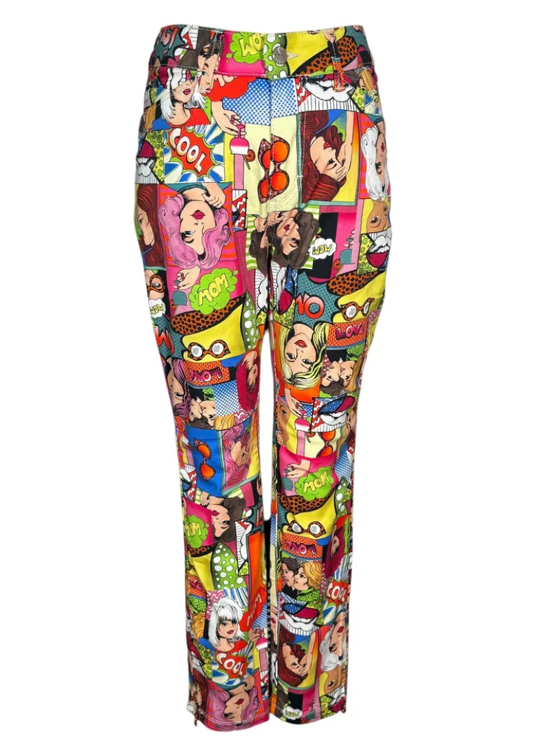 MAC WOMEN'S DREAM CHIC JEAN - COMIC STRIP PRINT
