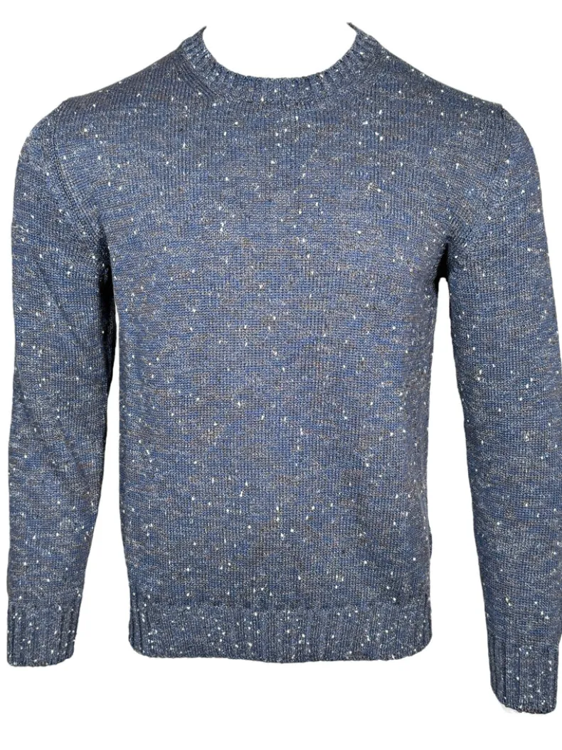 SETTEFILI CASHMERE CREW SWEATER - DENIM