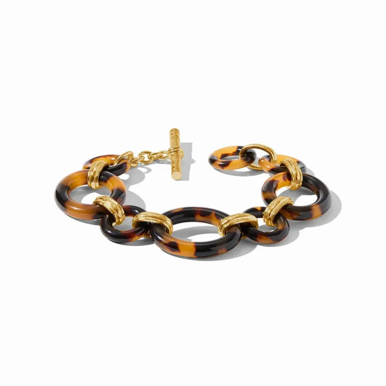 JULIE VOS MADISON LINK BRACELET - TORTOISESHELL