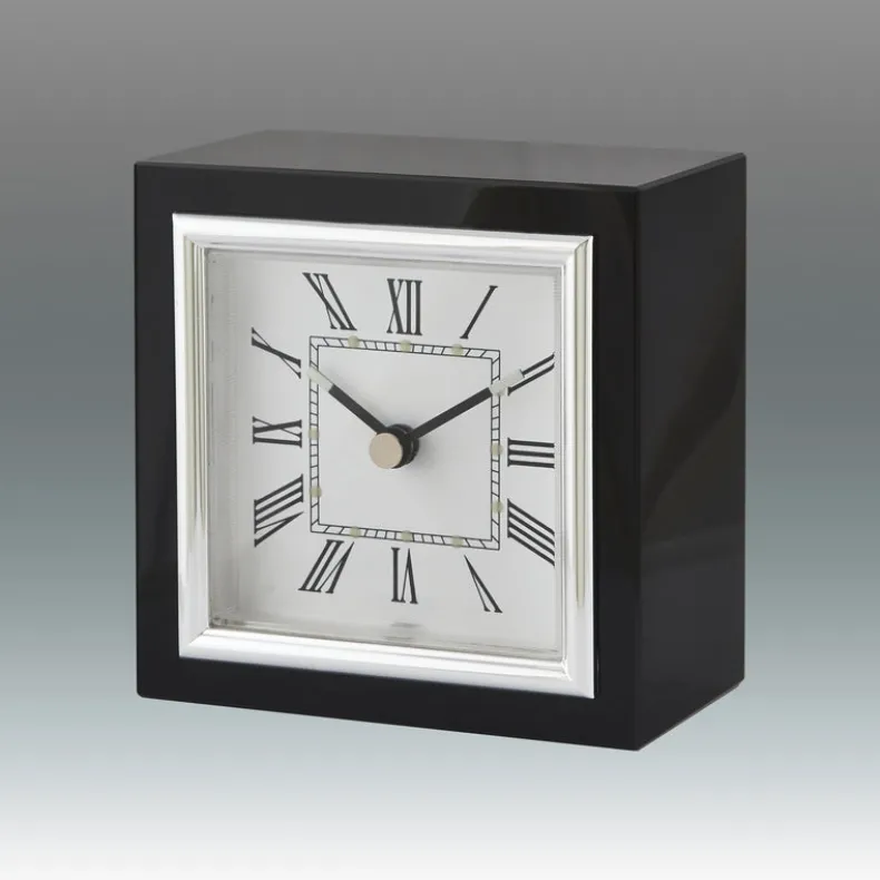 TIZO SQUARE BLACK DESK CLOCK