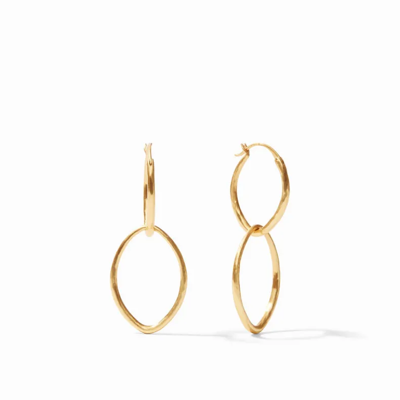 JULIE VOS FLEUR-DE-LIS 2-IN-1 EARRING