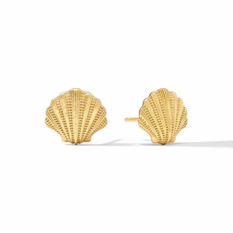 JULIE VOS SANIBEL SHELL STUD EARRING