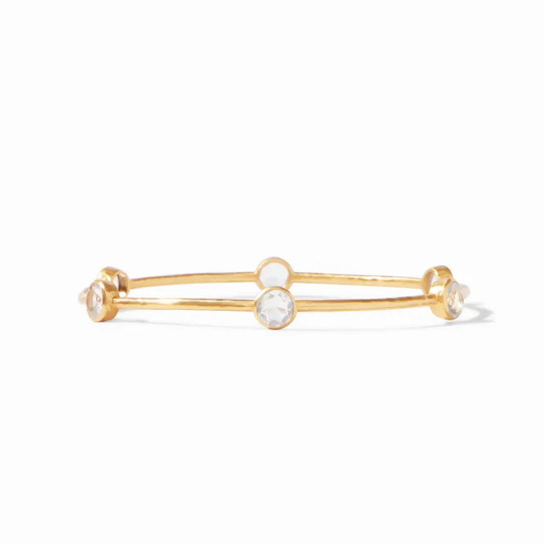JULIE VOS MILANO BANGLE - CLEAR CRYSTAL