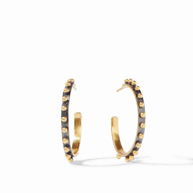 JULIE VOS SOHO HOOP EARRING - MIXED METAL - MEDIUM