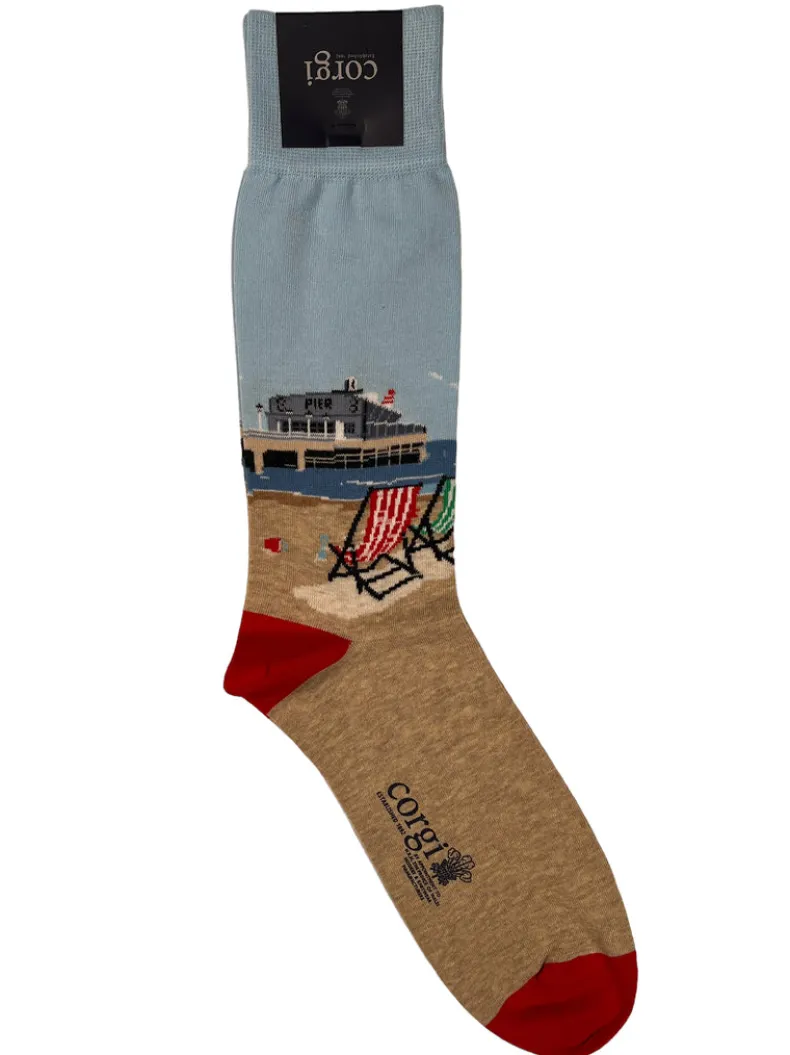 CORGI BEACH SOCK - SHORE