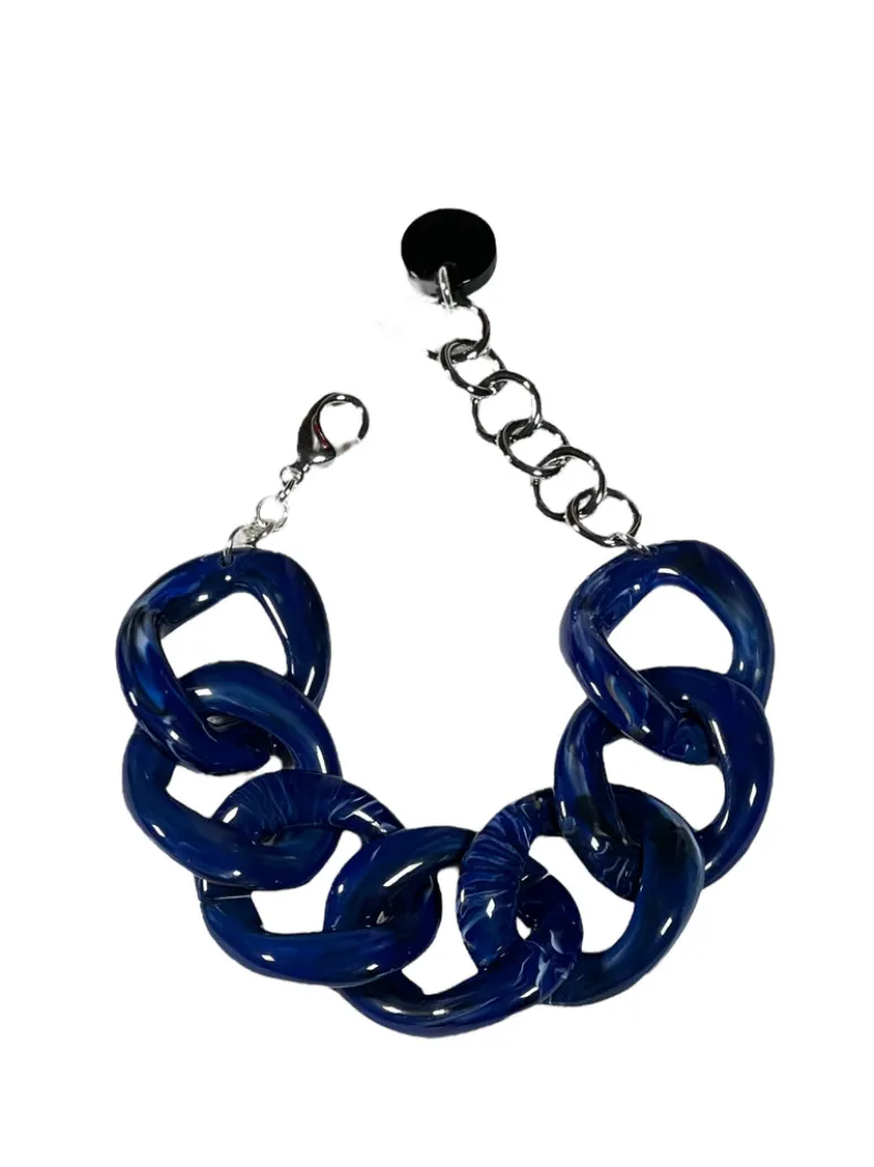 FRANCINE BRAMLI PARIS - LINK BRACELET - NAVY