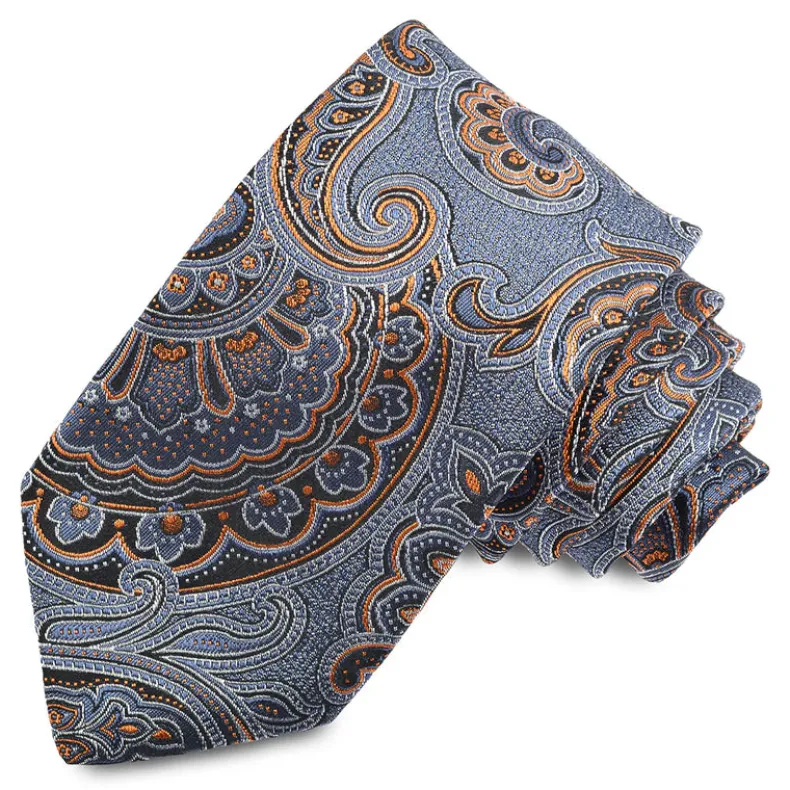 DION SILK TIE - JEANS