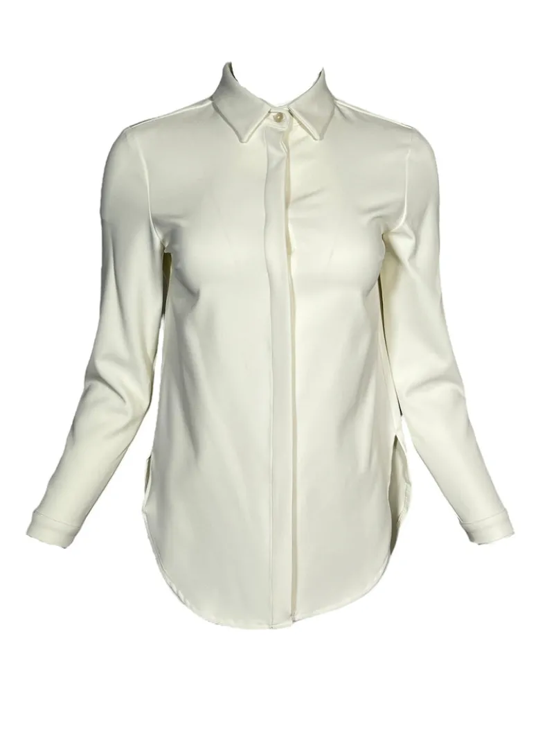 ESTELLE AND FINN SCOOP BOTTOM SHIRT - IVORY
