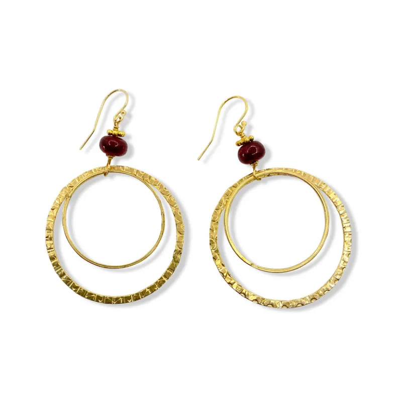 JADA JO EARRINGS - I LOVE YOU RUBY