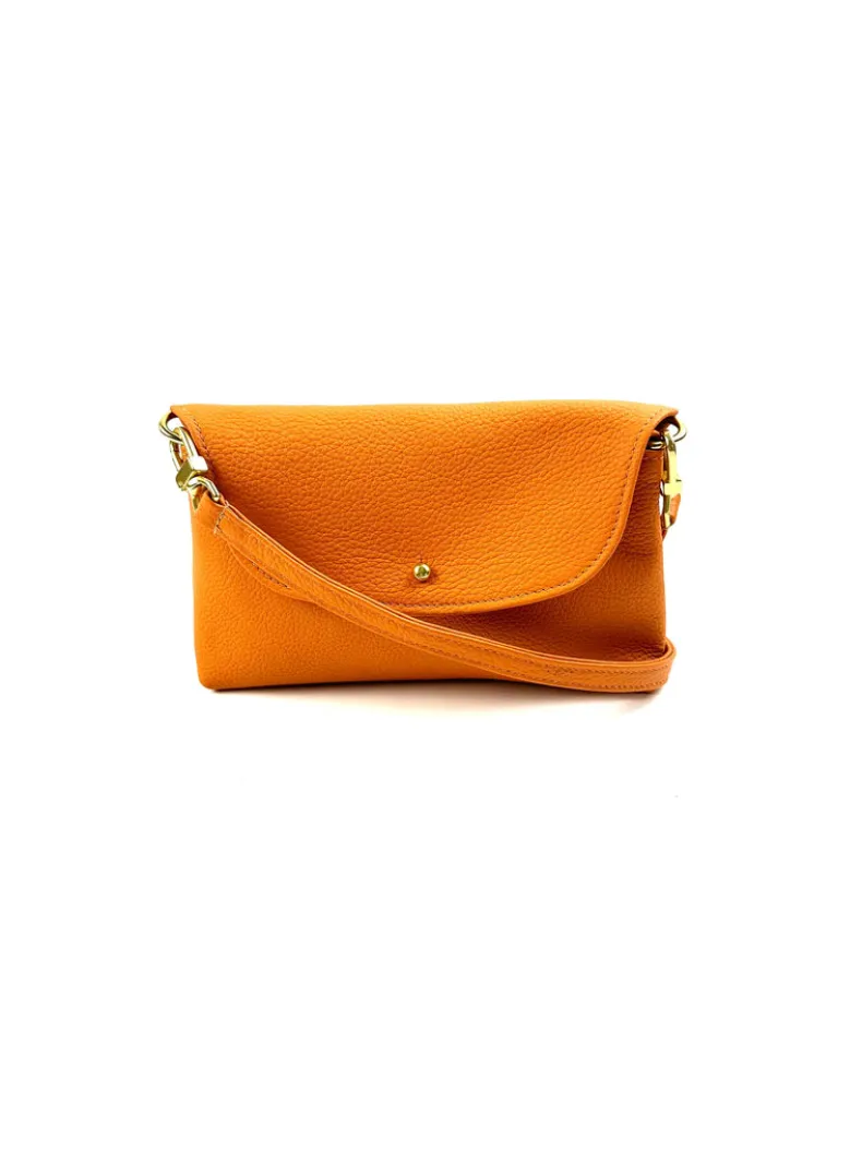 ORSYN KAANAPALI CROSSBODY BAG - TANGELO PEBBLE GRAIN