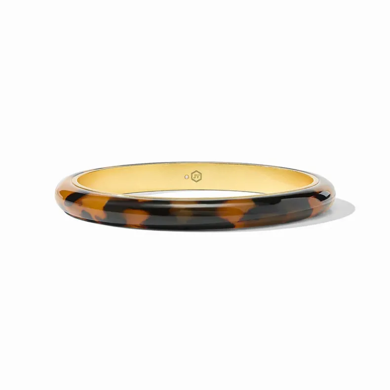 JULIE VOS MADISON STATEMENT BANGLE - TORTOISESHELL - MEDIUM