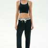 Sale Andie Oversized Fleece Sweatpant W/ Stripe Sweats & Tracksuits