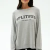 New Andie Oversized Fleece Varsity Graphic Sweatshirt Sweats & Tracksuits