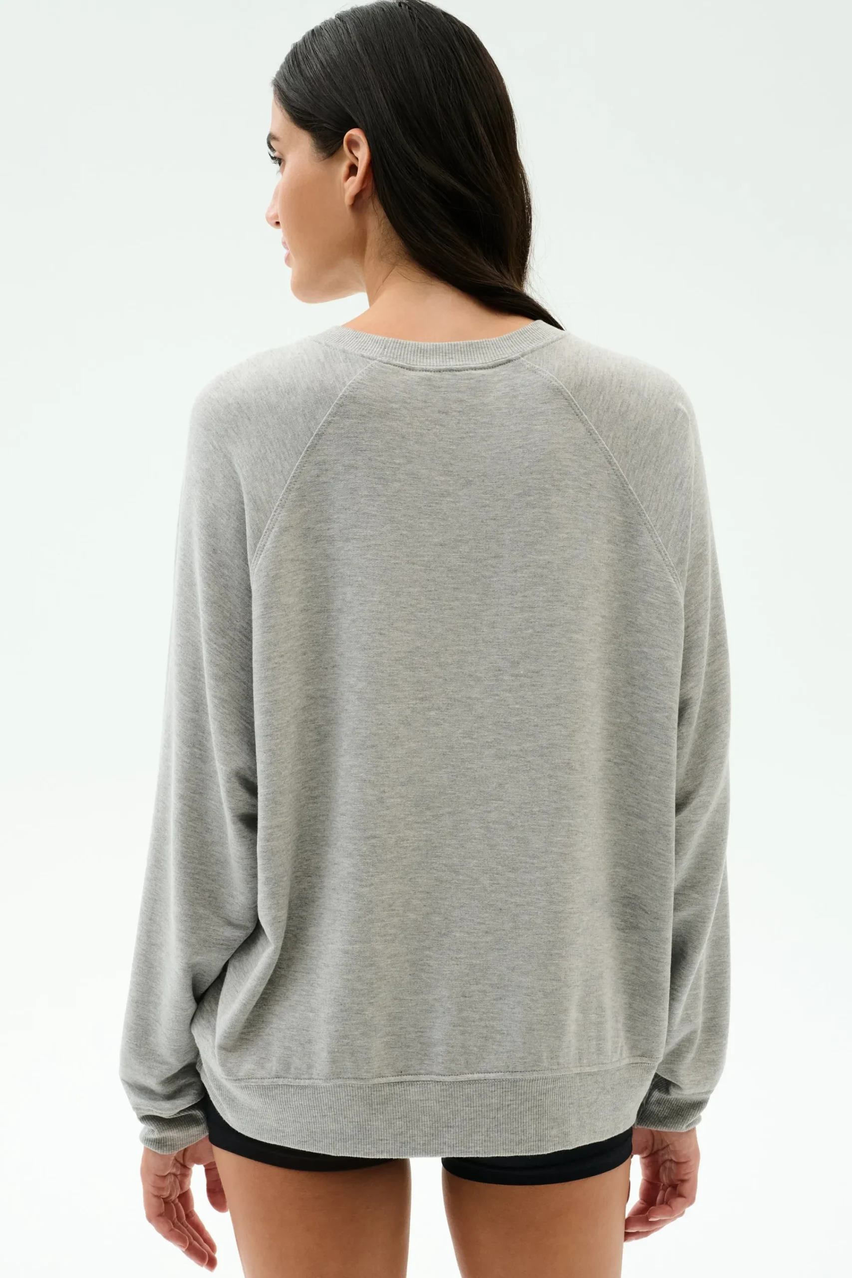 New Andie Oversized Fleece Varsity Graphic Sweatshirt Sweats & Tracksuits