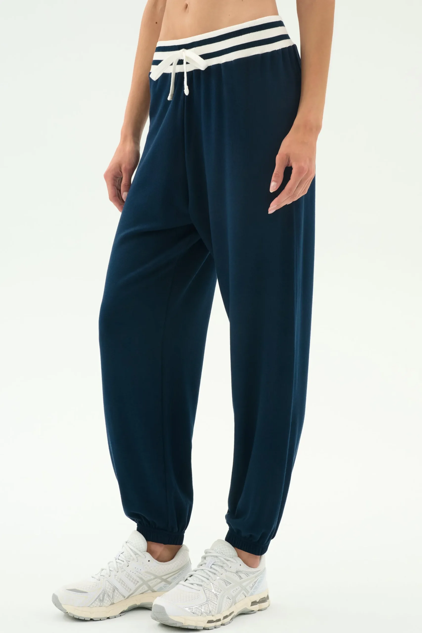 Sale Andie Oversized Fleece Sweatpant W/ Stripe Sweats & Tracksuits