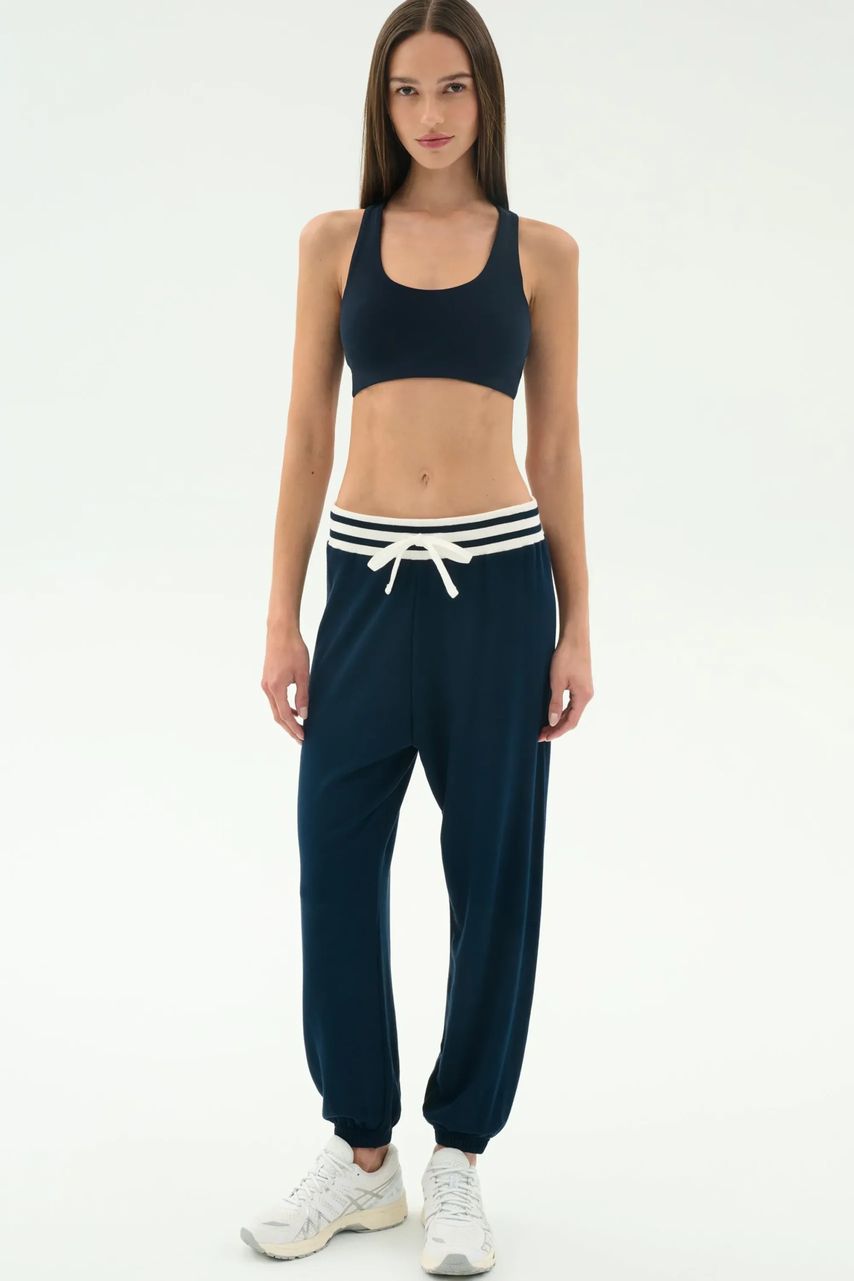 Sale Andie Oversized Fleece Sweatpant W/ Stripe Sweats & Tracksuits