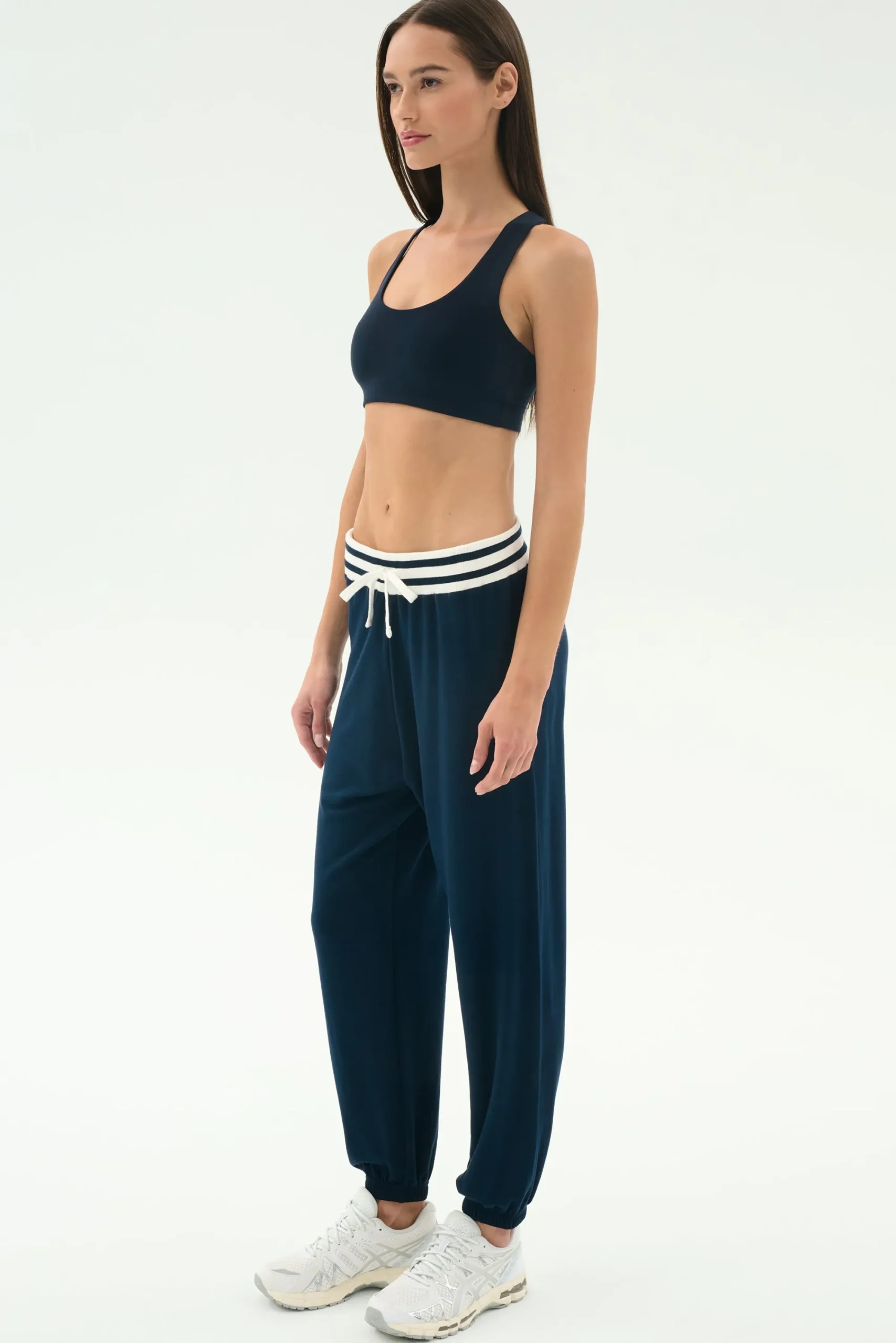 Sale Andie Oversized Fleece Sweatpant W/ Stripe Sweats & Tracksuits