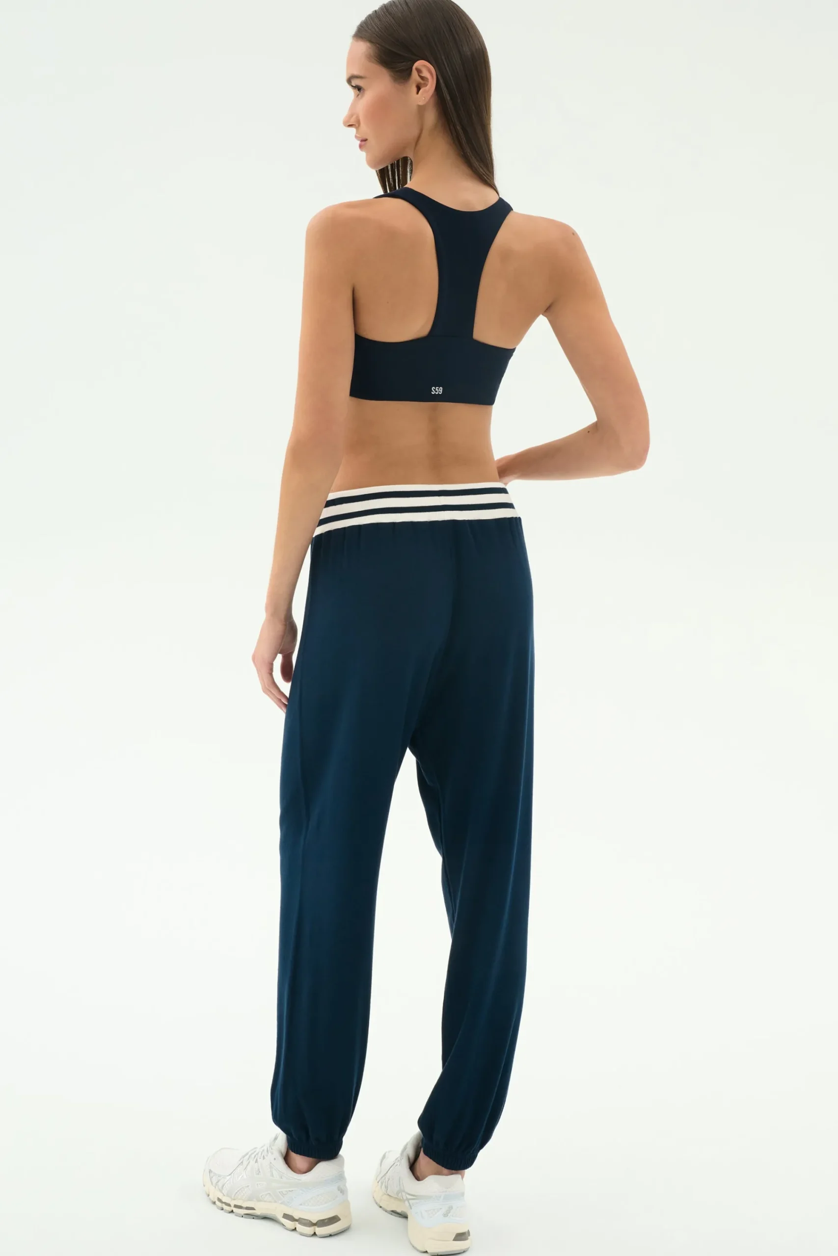 Sale Andie Oversized Fleece Sweatpant W/ Stripe Sweats & Tracksuits