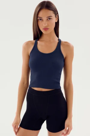 Outlet Ashby Rib Crop Tops & Tanks