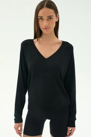 Discount Bennie Fleece V Neck Sweatshirt Sweats & Tracksuits