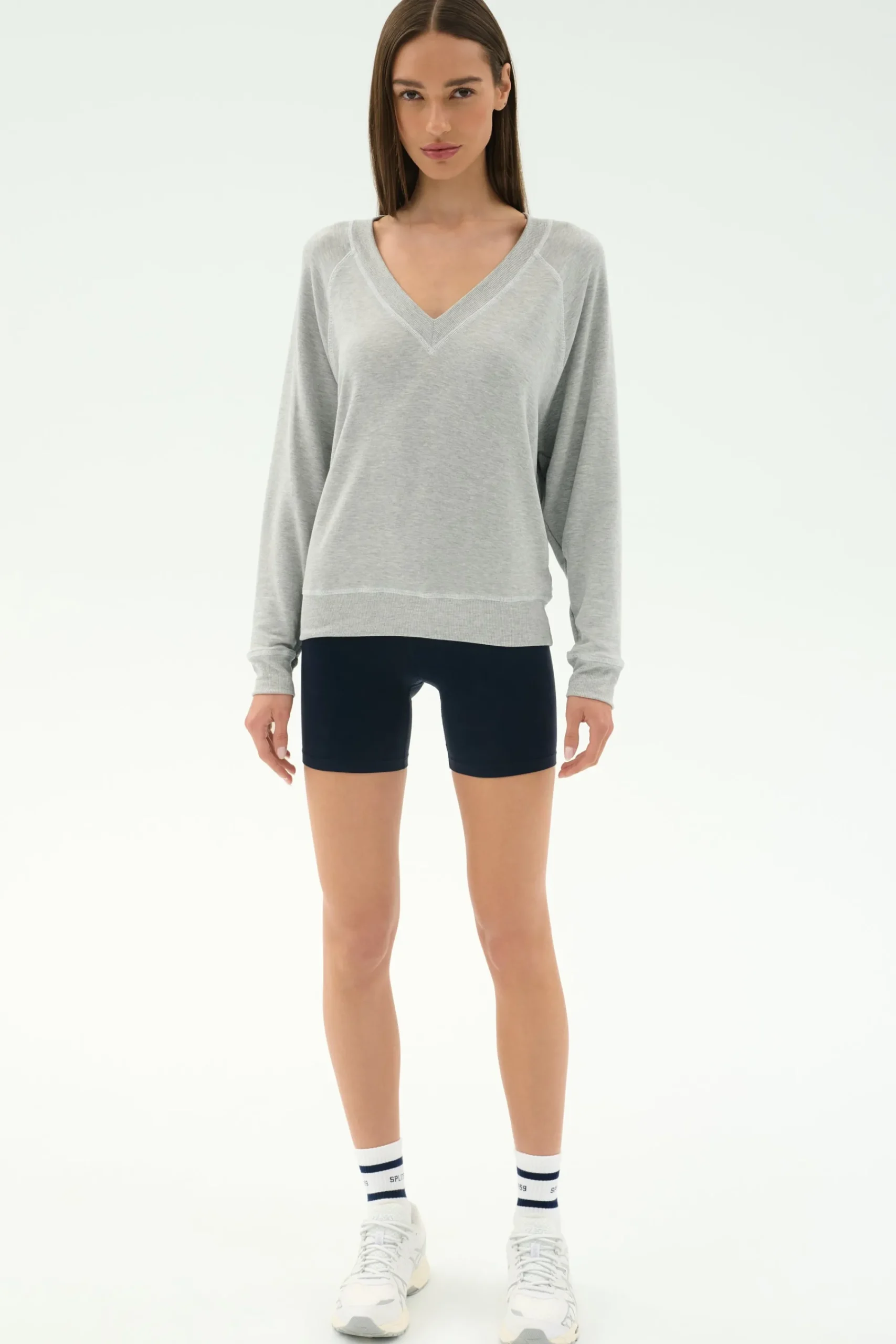 Fashion Bennie Fleece V Neck Sweatshirt Sweats & Tracksuits