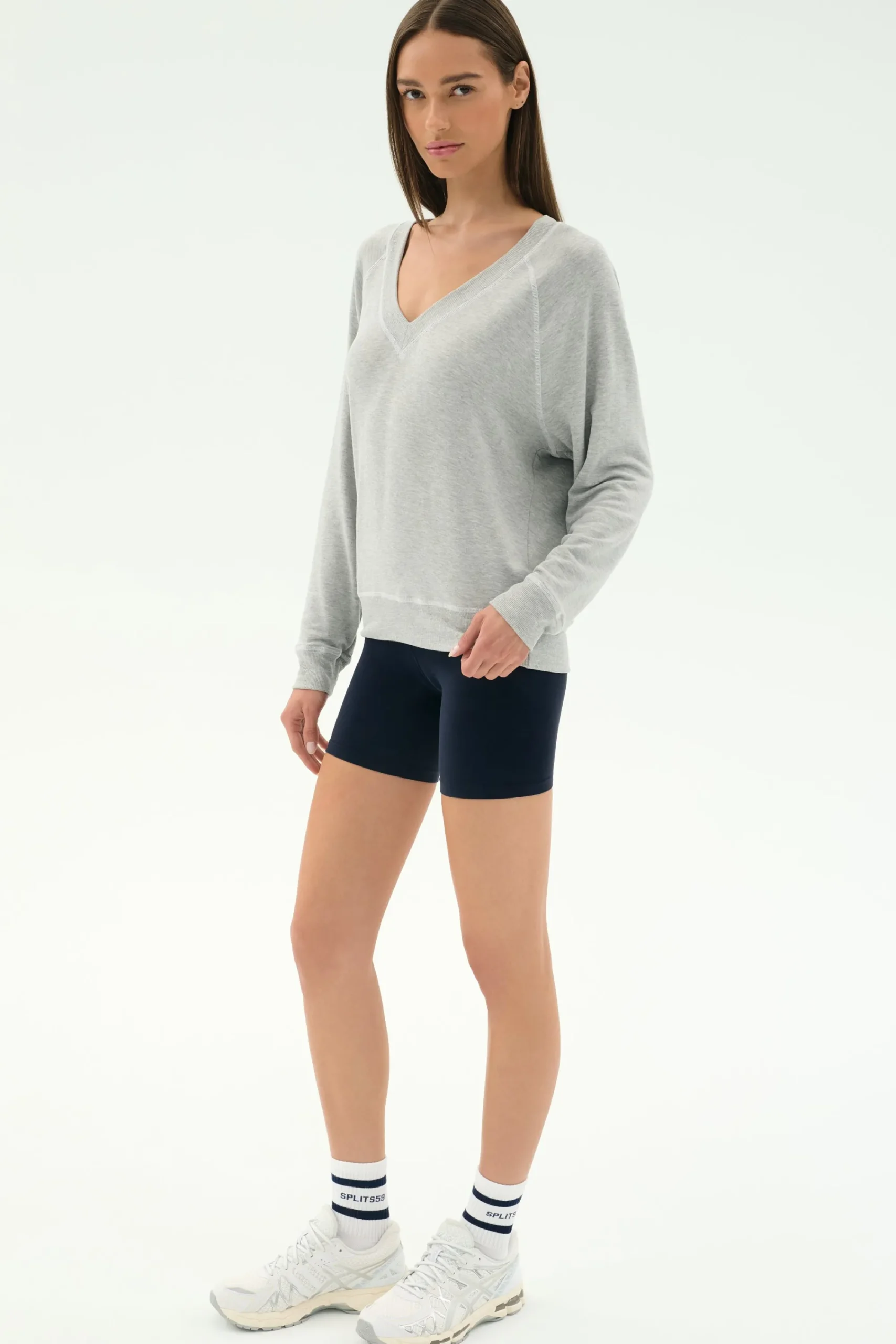 Fashion Bennie Fleece V Neck Sweatshirt Sweats & Tracksuits