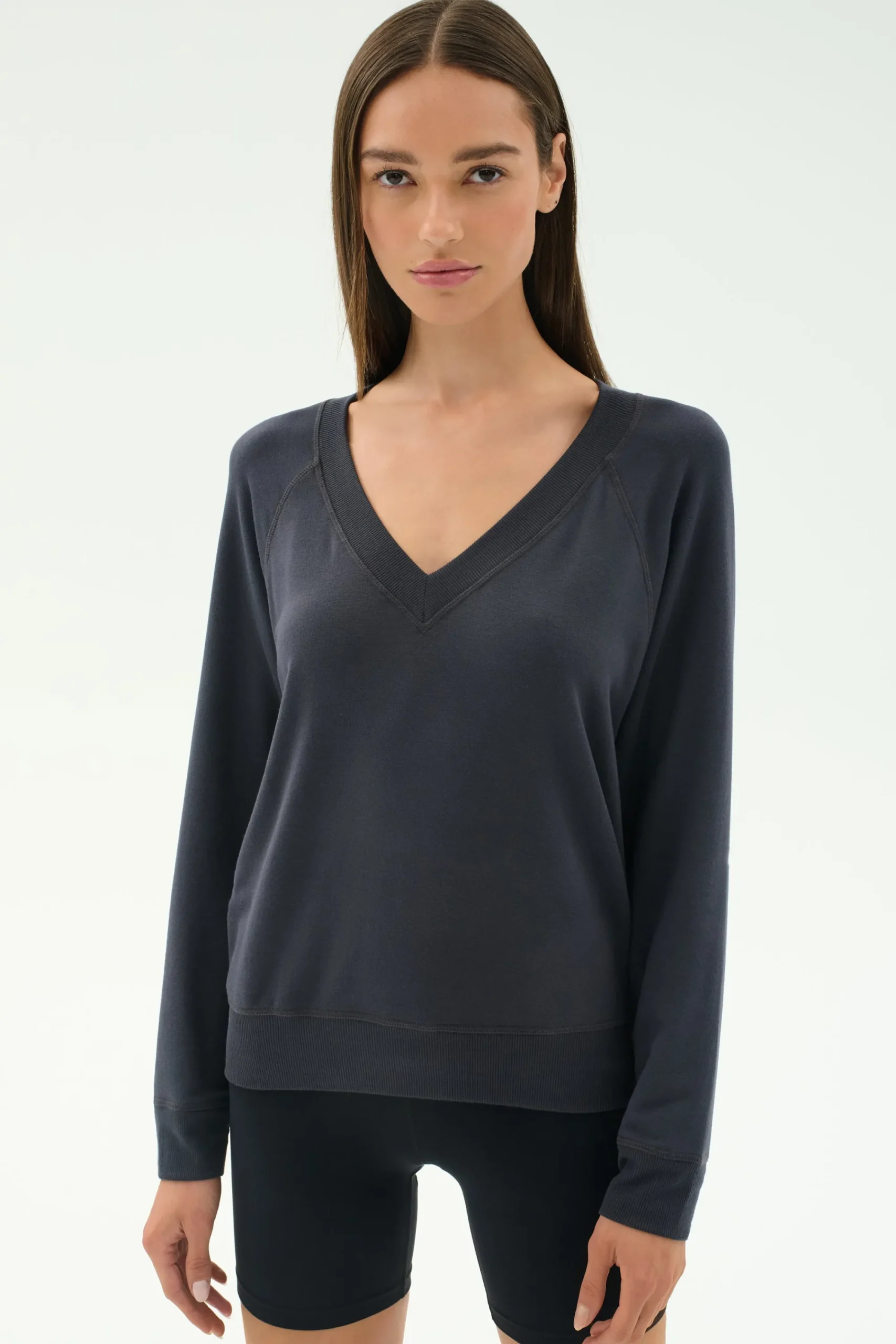 Discount Bennie Fleece V Neck Sweatshirt Sweats & Tracksuits