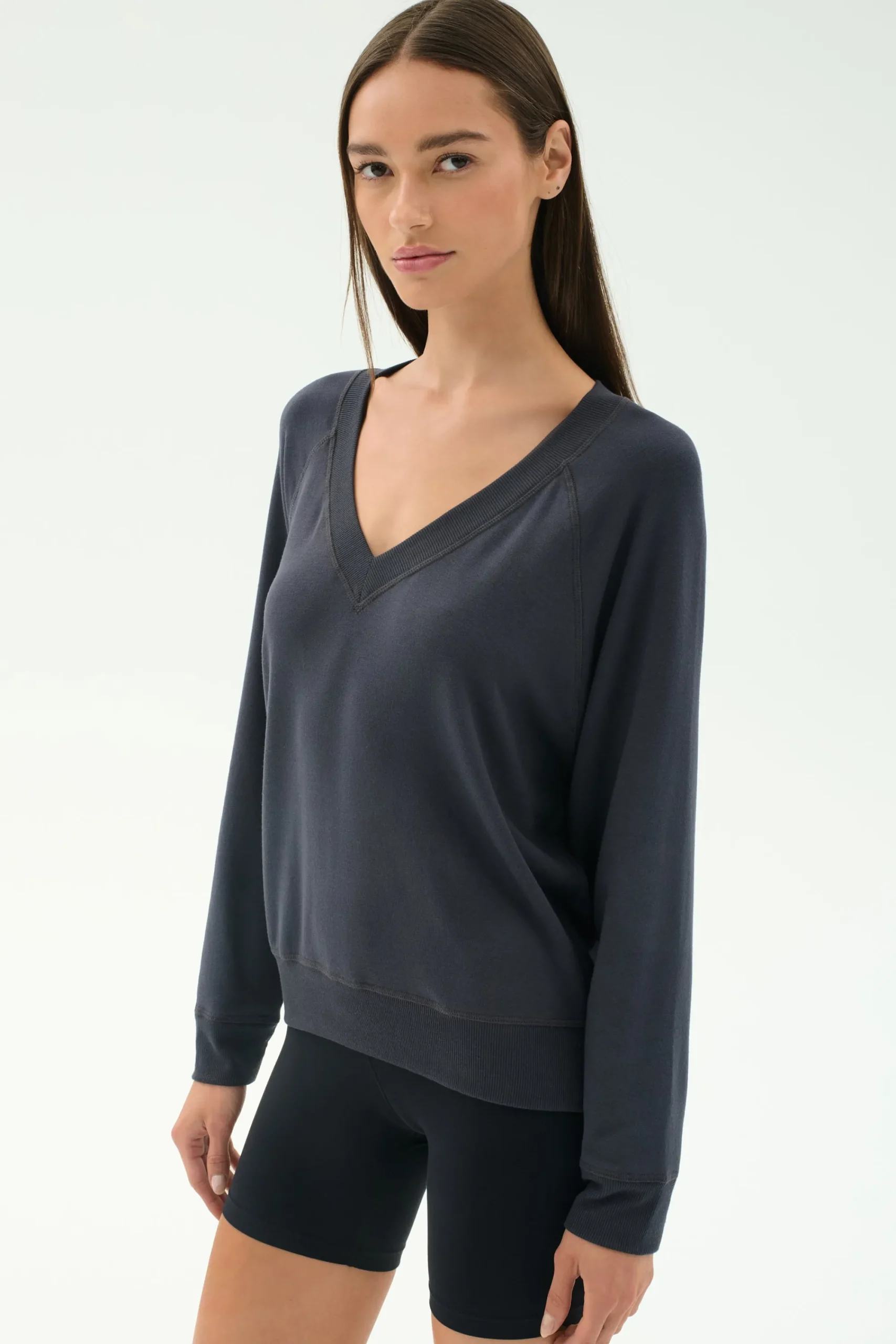 Discount Bennie Fleece V Neck Sweatshirt Sweats & Tracksuits