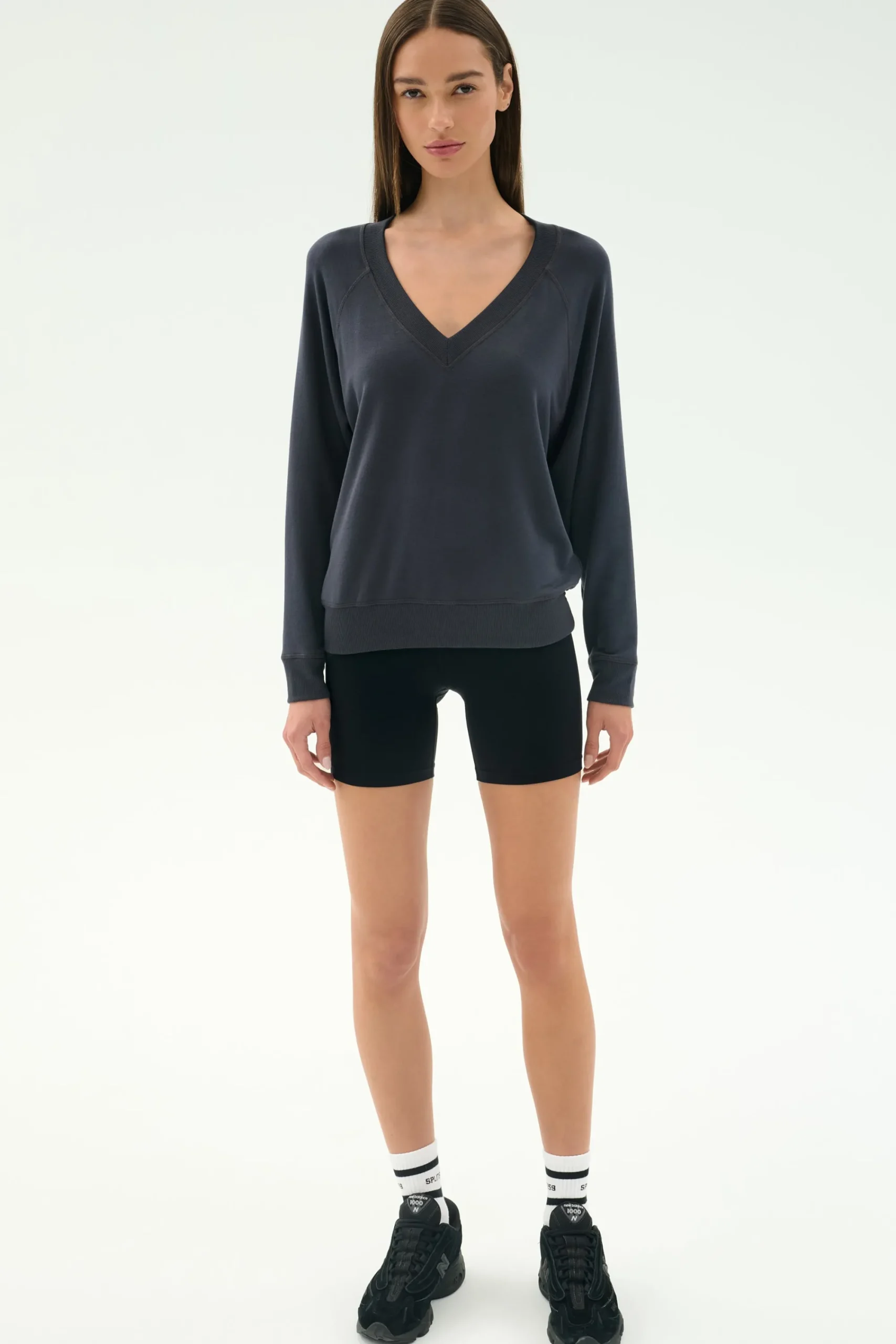 Discount Bennie Fleece V Neck Sweatshirt Sweats & Tracksuits